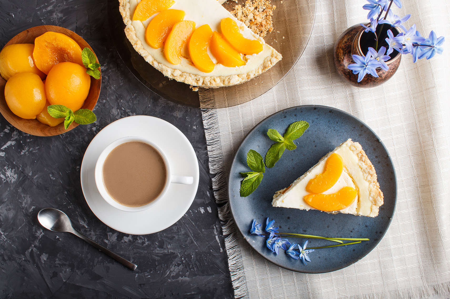 Cheesecake aux Peches
