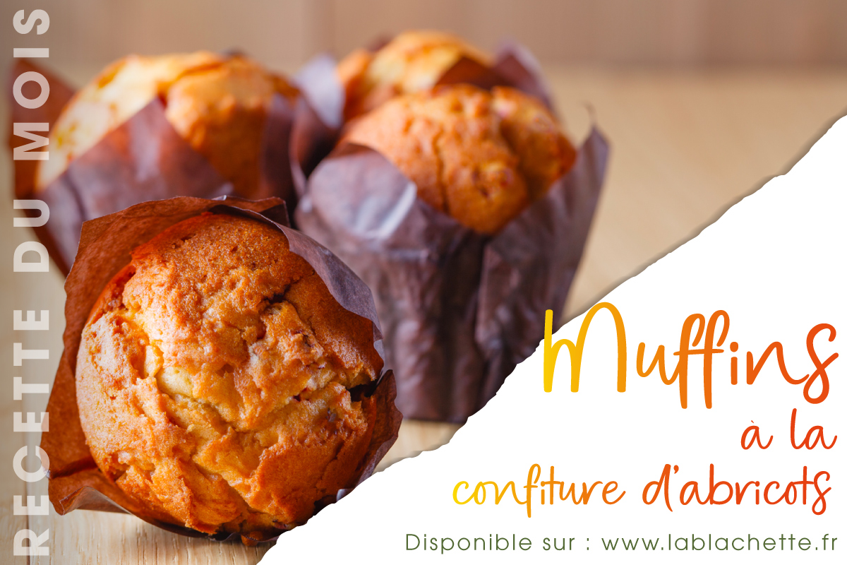 Muffins a la confiture d'abricot